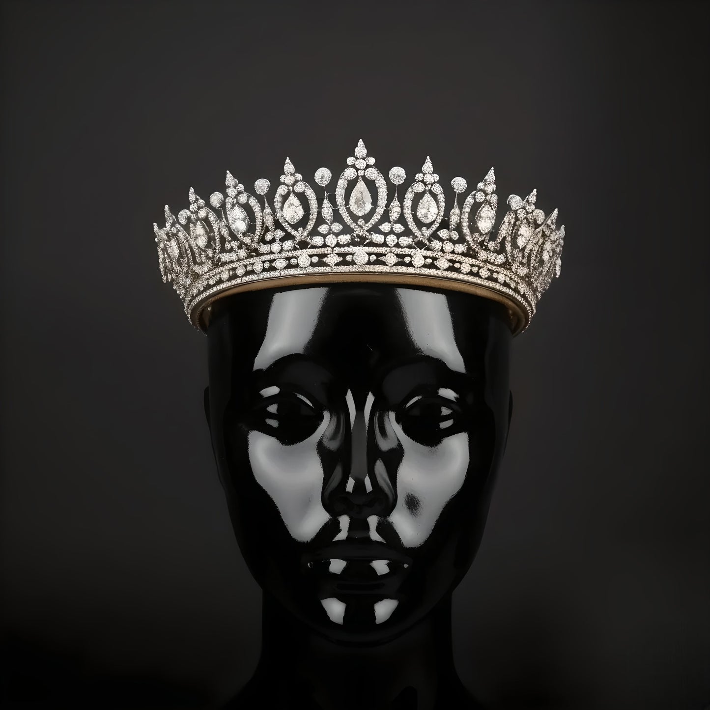 Imperial Teardrop Diamond Bridal Tiara | High-Jewelry Wedding Crown