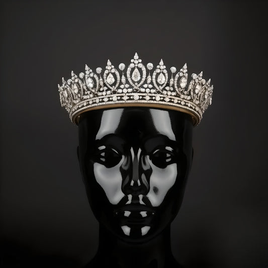Imperial Teardrop Diamond Bridal Tiara | High-Jewelry Wedding Crown