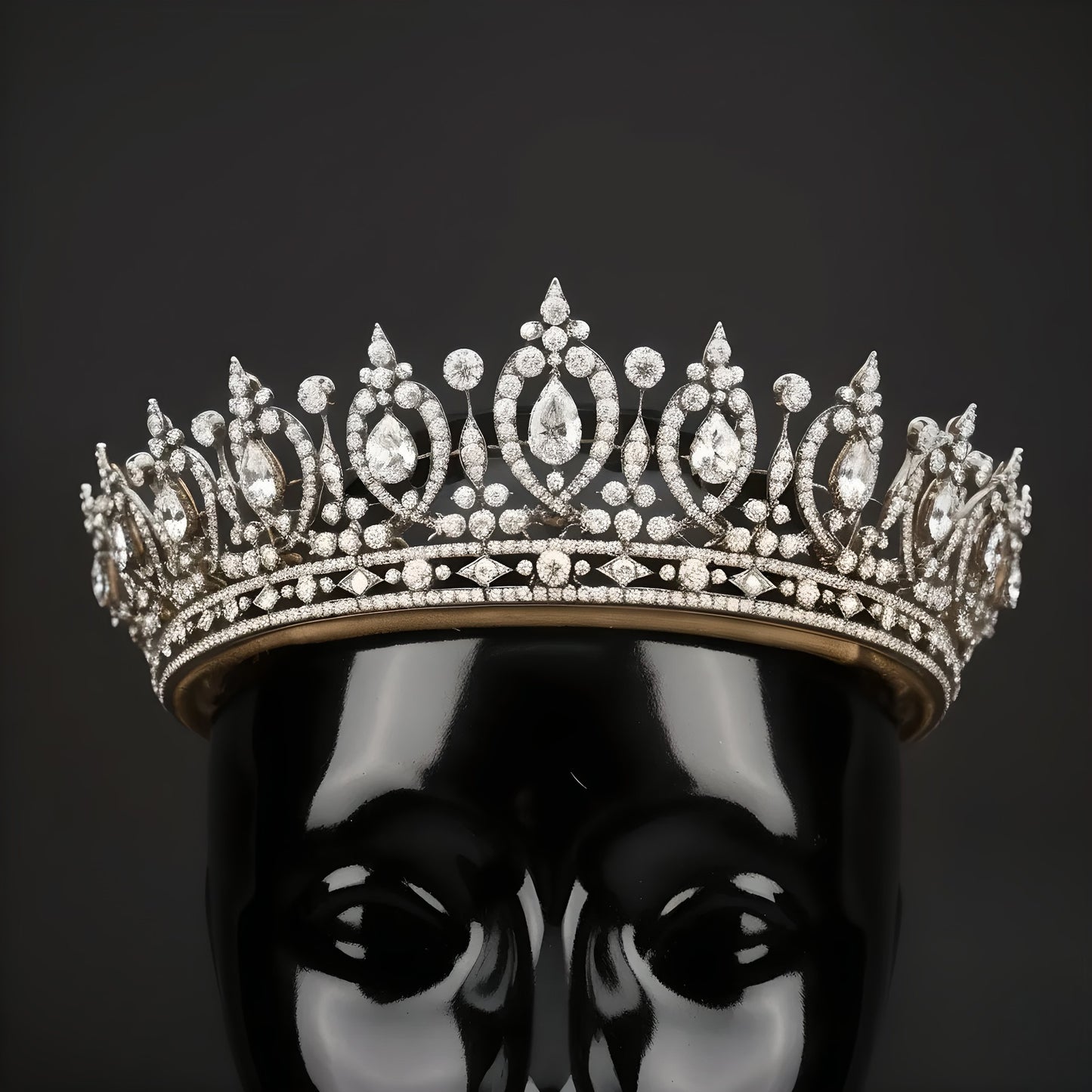 Imperial Teardrop Diamond Bridal Tiara | High-Jewelry Wedding Crown