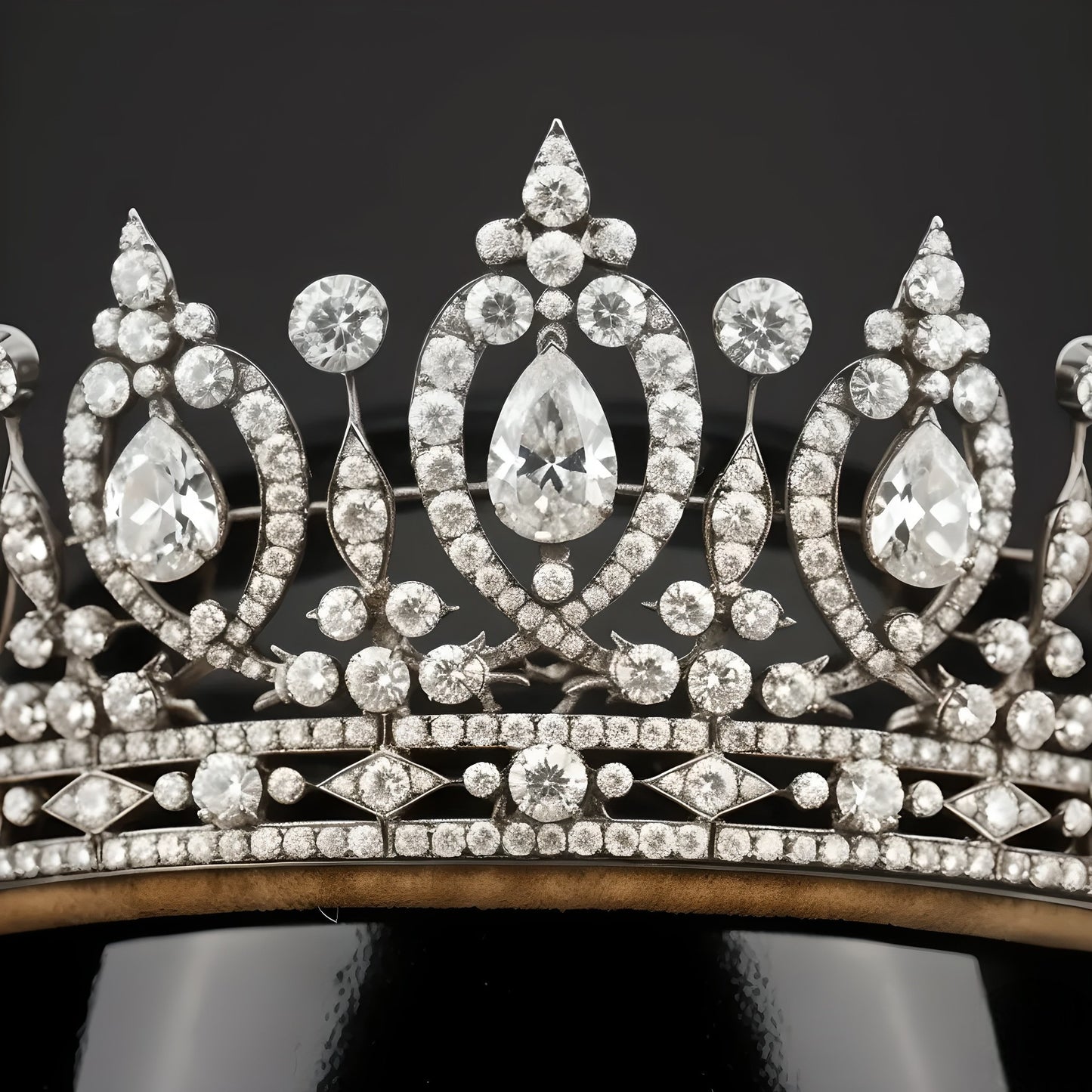 Imperial Teardrop Diamond Bridal Tiara | High-Jewelry Wedding Crown